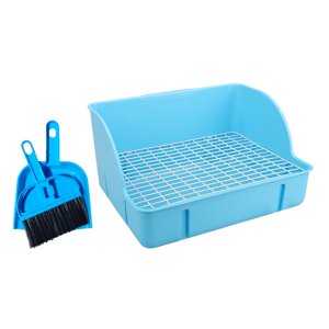 Ioensy - Caja De Inodoro De Esquina, Bandeja Para Mascotas, Papelera De Conejo Para Hámster, Animales Pequeños, Conejito