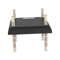 Magideal - Calentador Eléctrico De Placa Calefactora Para Criadora, Almohadilla Calefactora De Seguridad Para Gallinero, Altura Ajustable, Fácil De Instalar Para Negro 25X25Cm