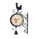 thumbnail image 3 of Reloj De Pared De Doble Cara Con Pantalla De Hierro, Sin Tictac, Para Bar, Sala De Estar Y Dormitorio, 3 of 5