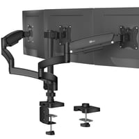 Soporte De Triple Monitor Wali Para Pantallas De Hasta 27 Pulgadas, Negro
