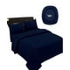 thumbnail image 2 of Juego De Sabanas De 500 Hilos 2 Plazas Color Azul Oscuro, 2 of 4