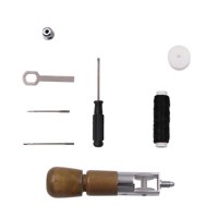 Magideal - Punzón De Costura De Cuero, Herramienta Práctica De Punzón De Costura Diy Con Accesorios Para Manualidades, Herramienta De Reparación De Puntadas Para