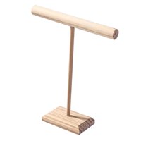 Magideal - Soporte Para Presentación De Joyería En Forma De T, Organizador De Joyas, Mesa De Madera, Soporte Ligero Para Joyería Para Relojes, Tiendas De Difusió M