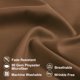 thumbnail image 4 of REGALWOVEN 1Pc Funda de Almohada de Microfibra Suave y Cómoda, Queen Marrón, 4 of 7