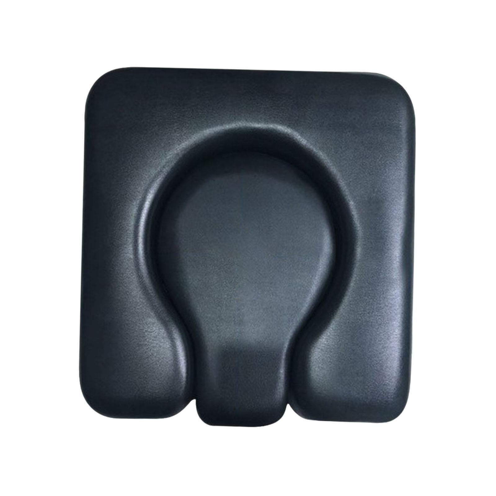 Magideal - Cojín Del Asiento Del Bóveda Cojín Del Inodoro Extraíble Almohadilla Interna Del Asiento Impermeable Cubierta Acolchada Para La Silla De La Noche Del Negro