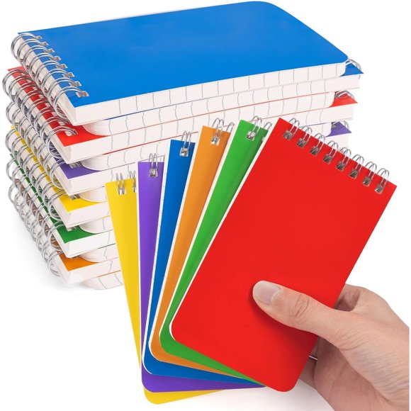 Libreta WeLiu de 3 por 5 pulgadas con espiral superior