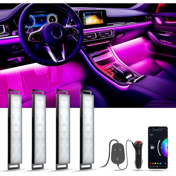 Luz LED Interior para Auto YiLaie ELCL02 RGB con Control por Aplicación 12V