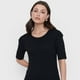 thumbnail image 3 of Polera Mujer M/C Rib Vuelos Color Negro Corona, 3 of 5