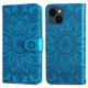 thumbnail image 5 of Funda tipo cartera FOXDOCK para iPhone 13 , diseño girasol en relieve, cuero PU, cierre magnético, soporte y tarjetero, 5 of 5