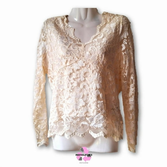 Polera Crema M Usado