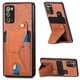 thumbnail image 1 of Funda Resistente para Samsung Galaxy Note 20 con Tarjetero y Soporte, Diseño Magnético Marrón, 1 of 5