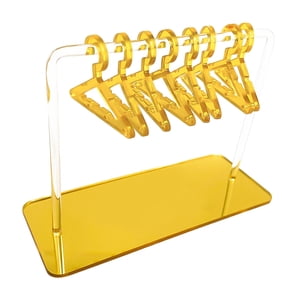 Bothyi - Perchas Estante De Exhibición De Joyería De Acrílico Transparente Transparente Para Estante De Almacenamiento Dorado