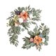 thumbnail image 4 of 2 Piezas De Corona Artificial Para Decoración Del Hogar, Adorno Para Puerta Delantera, Flor, Estilo De Ventana E, 4 of 5
