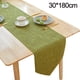 thumbnail image 2 of Camino de mesa de lino verde lavable, ideal para decorar el hogar, comedor y cocina, 180/210/240 cm., 2 of 5