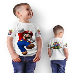 Mundo Textil - Polera Juvenil Super Mario Bros D5 - Talla 4
