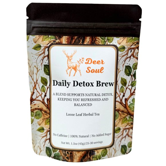 Té Deer Soul Daily Detox Infusión Herbal en Hoja Suelta 43g