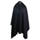thumbnail image 1 of Poncho Clasico Capucha 100% Lana - Largo - Negro, 1 of 4