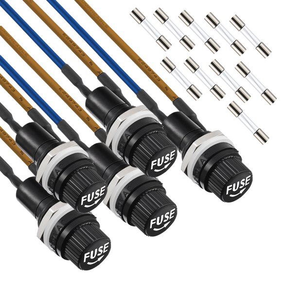 Portafusibles JAMHER 6x30 mm (paquete de 5) con cable pre-soldado