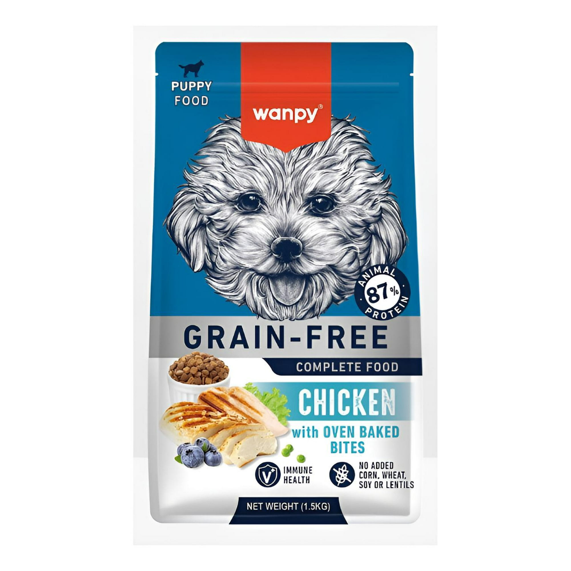 Snak - Wanpy Alimento Completo Grain Free Puppy 1.5 Kg Sabor Pollo