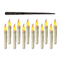 Bothyi - 12 Velas Flotantes Sin Llama Con Control Remoto Para Mesa, Chimenea De Navidad, Varita Floral