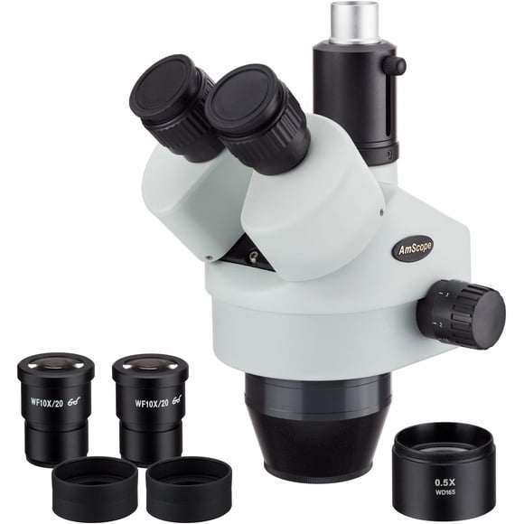Microscopio AmScope SM3545T trinocular con zoom de 3,5X a 45X
