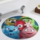 thumbnail image 5 of Yo Gabba Gabba Alfombra Redonda de Felpa Coral, Antideslizante, No Desprende Pelusas, Lavable y Duradera para Salón, Dormitorio y Habitación de Niños 60cm, 5 of 6