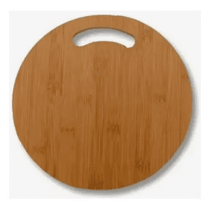 Genérico - Pack 3 Tablas Para Cortar Verduras Carnes 30Cm Circular Redonda Bambú