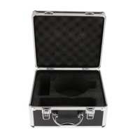 Bothyi - Maleta De Aluminio Portátil Para Micrófono Con Asa, Caja De Almacenamiento Profesional Para Equipo De Micrófono, 23,5X26X13Cm