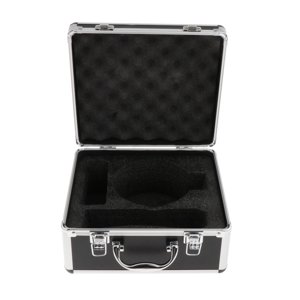 Bothyi - Maleta De Aluminio Portátil Para Micrófono Con Asa, Caja De Almacenamiento Profesional Para Equipo De Micrófono, 23,5X26X13Cm