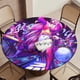 thumbnail image 5 of Jem y las hologramas-theme Fitted Round Tablecloths Elastic Edged Table Covers Waterproof Table Cloth for Kitchen Holiday Party Tables Decor 150cm, 5 of 6