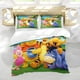 thumbnail image 5 of Winnie Pooh Conjunto de sábanas temático, trío de piezas, cómodo y amigable con la piel, diseño único, regalo de decoración para el hogar para familiares, amigos y fans,135cm *200cm, 5 of 6