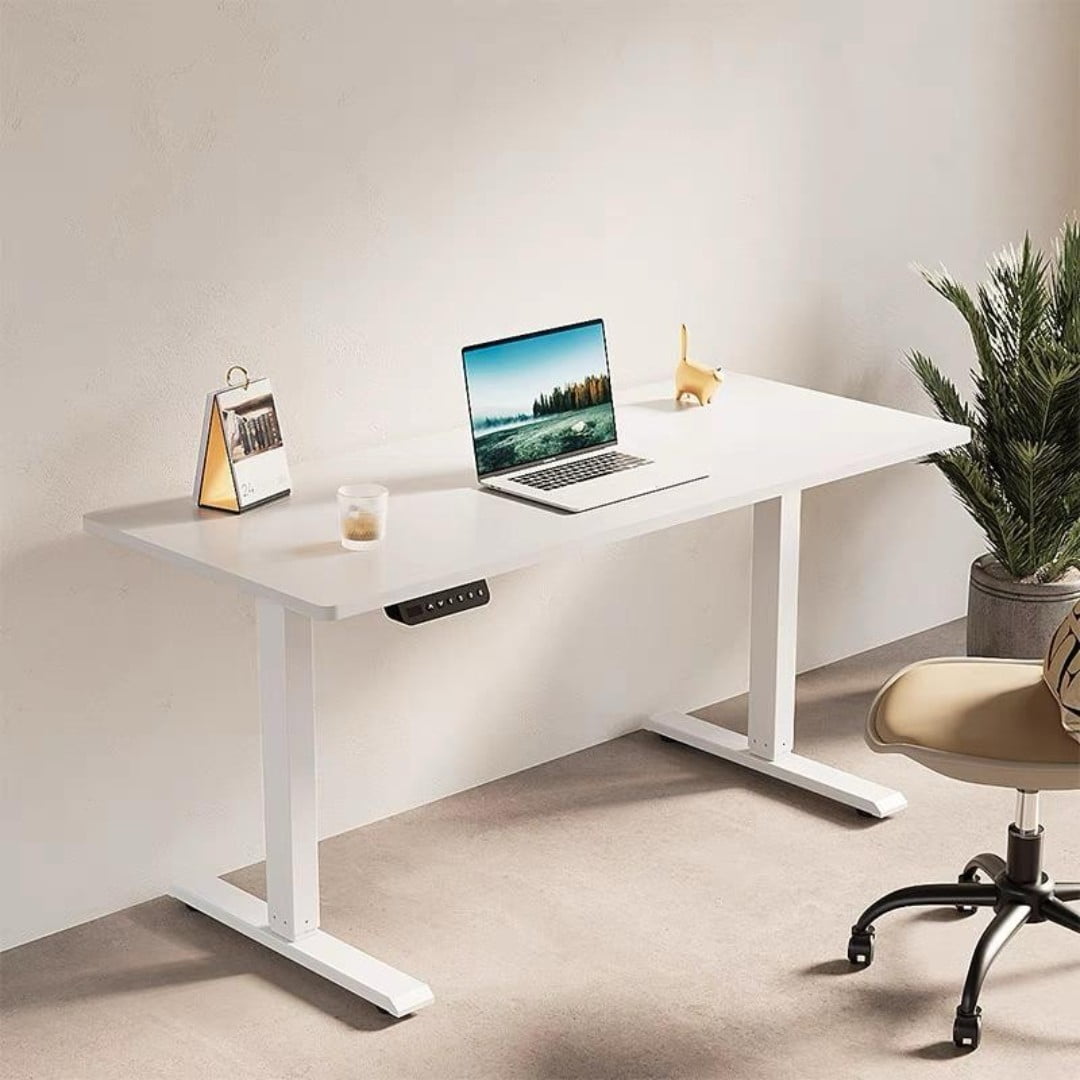 Mundo Shopping - Escritorio De Lujo Ergonomico Electrico De 120 Cm Con Altura Ajustable Color Blanco