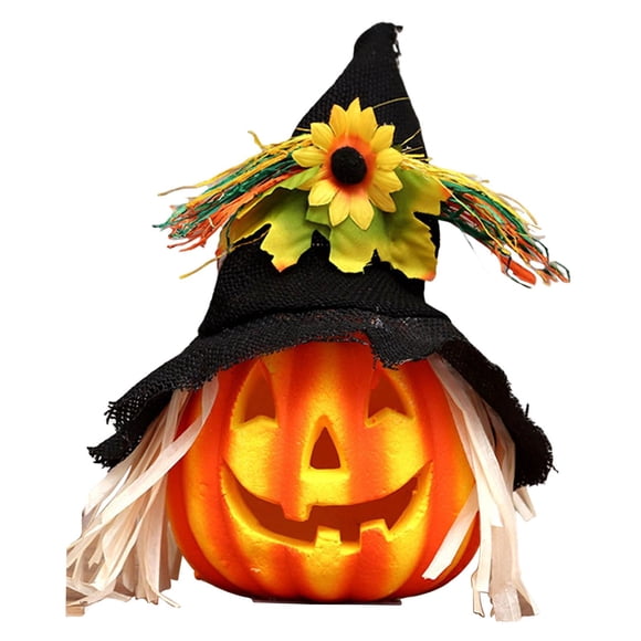 Ilumine La Linterna De La Calabaza De La Espuma De Halloween Decorativa Para El Estilo C Del Porche De La Mesa De La Casa