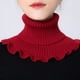 thumbnail image 1 of Stylish Hand-Knitted High Collar Detachable Dickey Collar for Women - Turtleneck Look!, 1 of 5