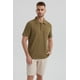 thumbnail image 1 of Polera Hombre Slim Cuello Camisero Verde Militar, 1 of 4