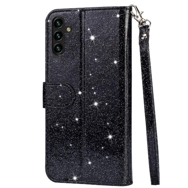Funda para FOXDOCK Elegante funda Samsung Galaxy A05s Glitter con cremallera-Ideal para el uso diario