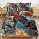 thumbnail image 2 of Spider-Man vs. Green Goblin 3 Piece Sets Full/Queen Size - Reversible Microfiber Quilts with 2 Shams Soft Lightweight Bedspread Coverlet Comforter for All Season Bed Sheets, 2 of 5