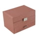 thumbnail image 5 of Caja de joyería Caja de almacenamiento de joyas Caja organizadora de joyas portátil elegante para mujeres Niñas Viajes Día de San Valentín Cumpleaños, 5 of 5