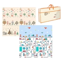 Mundo Online - Alfombra Antigolpe Bebe Plegable Reversible Con Bolso