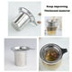 thumbnail image 4 of 1pc Stainless Steel Mesh Tea Infuser, Reusable Teapot Mug Cup Tea Strainer, Loose Leaf Spice Filter, Silvery, 4 of 4