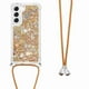 thumbnail image 1 of Funda FOXDOCK para Samsung Galaxy S21 Plus con Cuerda Ajustable, Brillo Líquido, Protección Antigolpes y Lente – Ideal para Regalo, 1 of 6