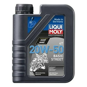 Aceite Liqui Moly 20W - 50 Motorbike Basic Street 4T Negro