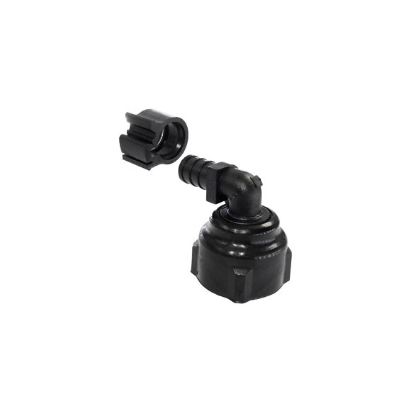 Codo PEXLOCK 30811 SWV 1/2 x 3/4 FPT negro para tubos PEX