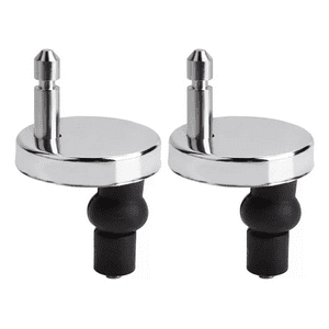 Genérico - Bisagras De Asiento De Inodoro C/Tornillo D/Goma Expansible