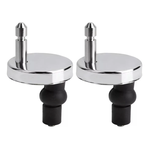 Genérico - Bisagras De Asiento De Inodoro C/Tornillo D/Goma Expansible