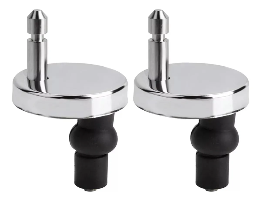 Genérico - Bisagras De Asiento De Inodoro C/Tornillo D/Goma Expansible