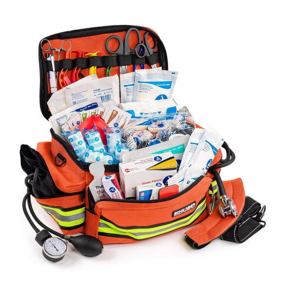 Kit de primeros auxilios para traumatismos Scherber completamente surtido con más de 200 suministros