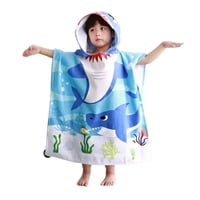 Genérico - Toalla Con Capucha Para Niño Y Niña De Playa