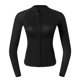 thumbnail image 2 of Chaqueta De Traje De Neopreno De 2 Mm Para Mujer UPF 50+ Protector De Erupción De Manga Larga Negro M, 2 of 5