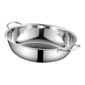 Magideal - Olla Caliente De Acero Inoxidable Shabu Shabu Para Cocina De Inducción, Olla Caliente China Para Celebraciones De Acción De Gracias, Reunión Familiar 30 Cm Sin Divisor